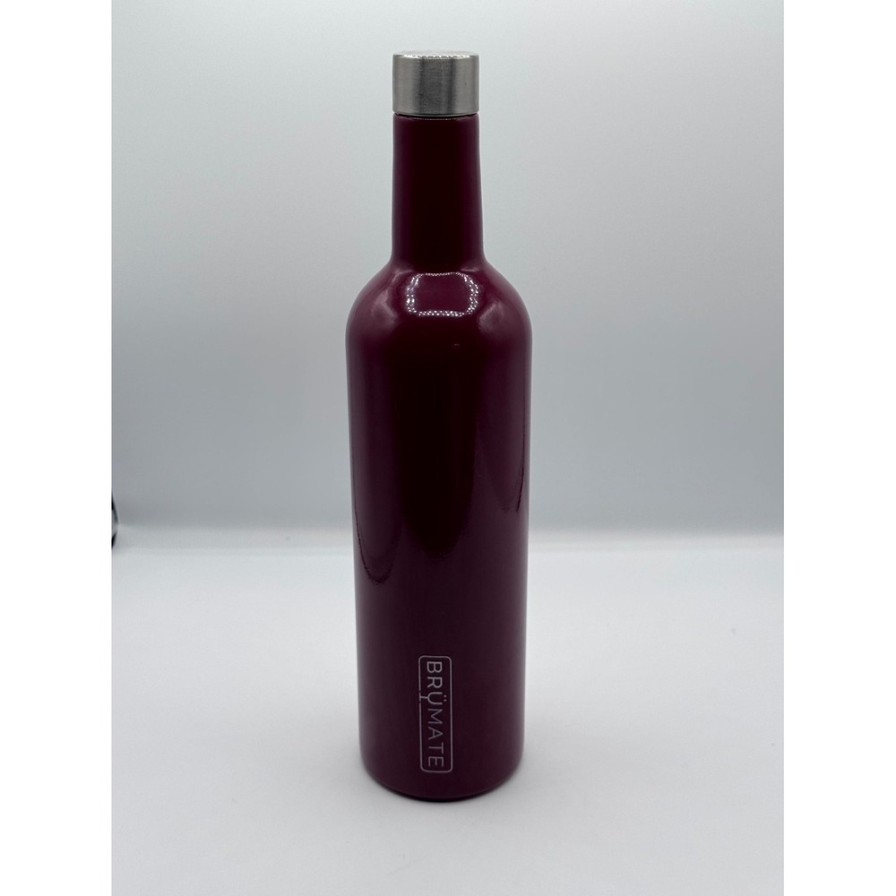 BruMate Winesulator Insulated Burgundy Stainless Steel Wine Canteen Bottle 750ml